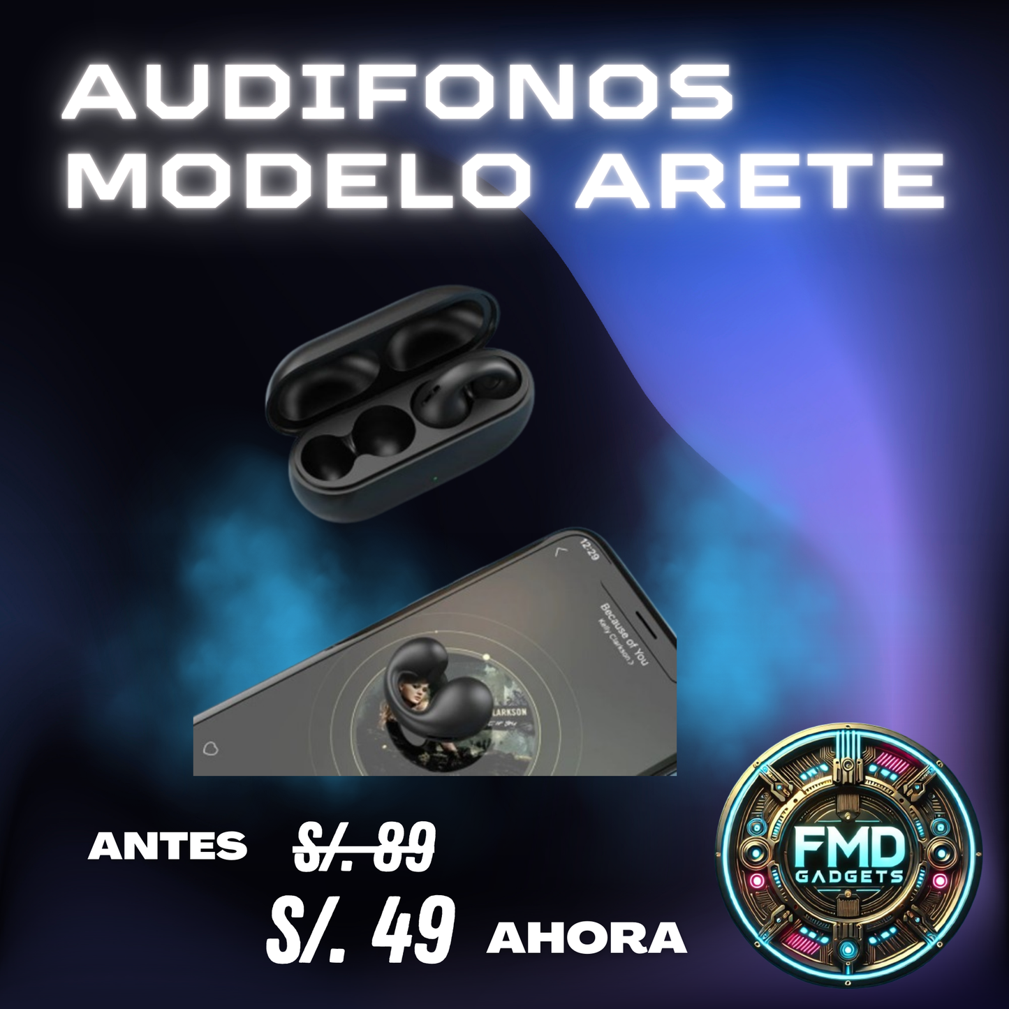 Audífonos Inalámbricos Modelo Arete